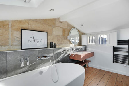 Salle de Bain Mezzanine de la Suite Duplex Aviau de la Maison Labruyère Bordeaux